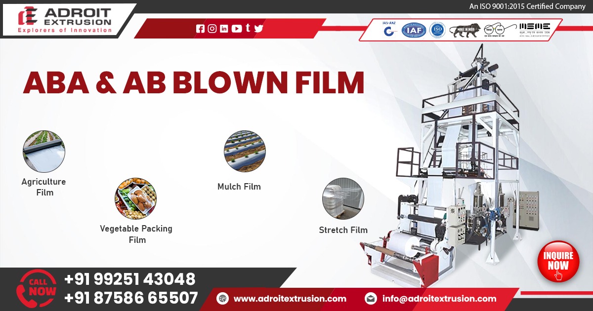 Exporter of ABA Blown Film Extrusion Machine in Uttarakhand