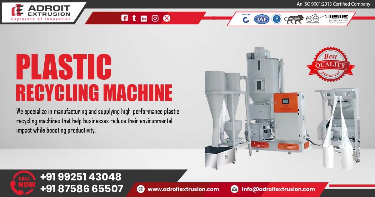 Supplier of Plastic Recycling Machine in Maharashtra
