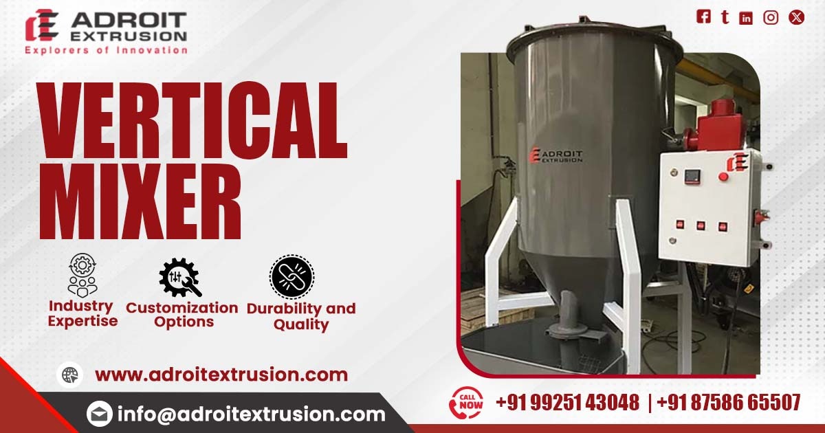 Supplier of Vertical Mixer with Dryer in India