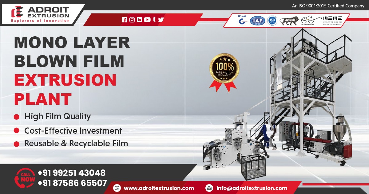 Monolayer Blown Film Extrusion Line in Punjab