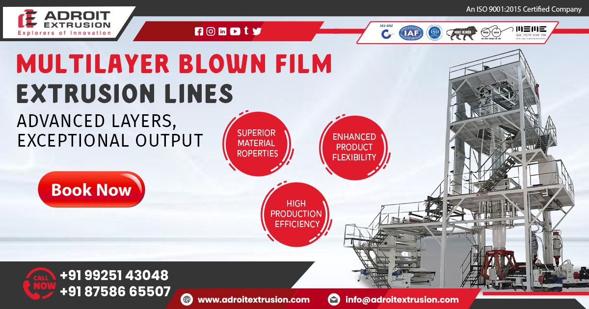 High-Performance 3 Layer Blown Film Extrusion Machine