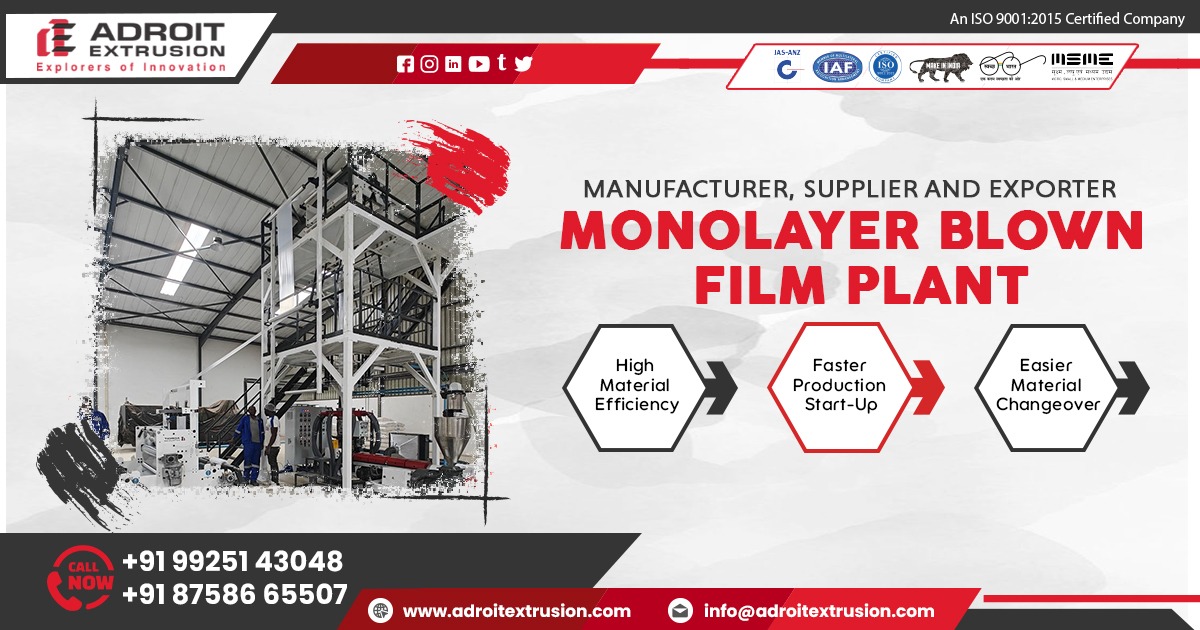 Monolayer Blown Film Extrusion Plants