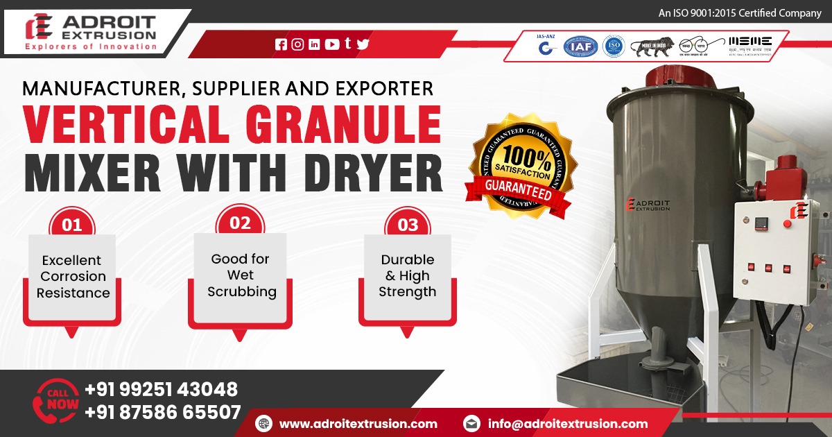 Reliable Vertical Granule Mixer with Dryer Systems