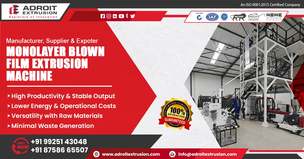 Top Monolayer Blown Film Extrusion Machine