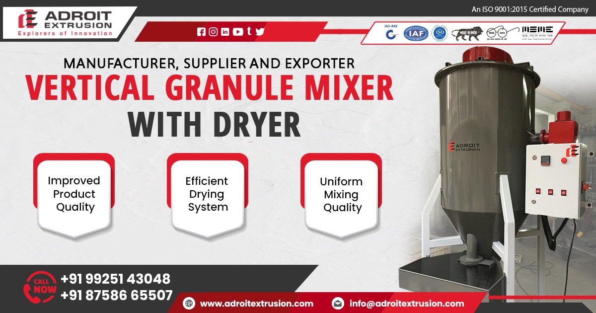 Vertical Granule Mixer with Dryer Manufacturer