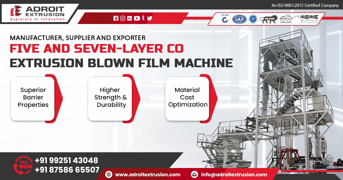 Five and Seven-Layer Co Extrusion Blown Film Machine