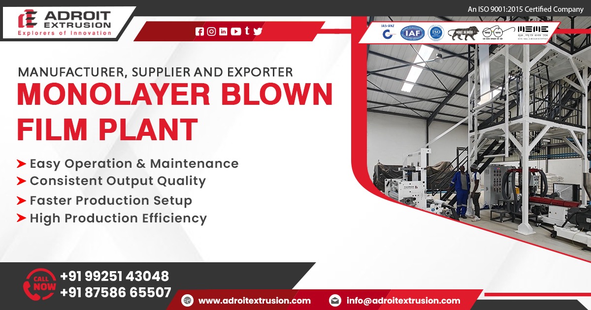 Best Monolayer Blown Film Plant for LDPE & HDPE Film Production