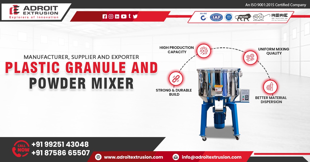 High Speed Plastic Granules and Powder Mixer Manufacturer