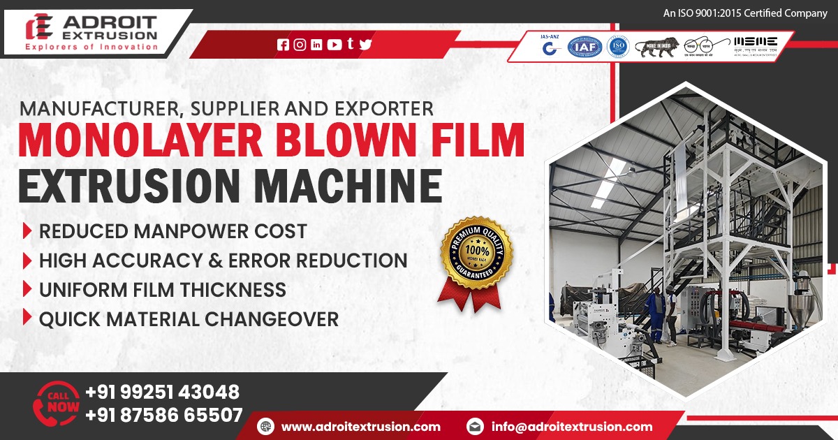 Blown Film Extrusion Machine at Best Price in India