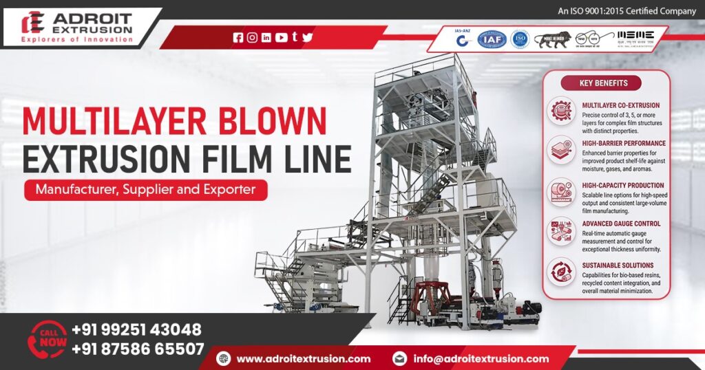 Manufacturer of Three Layer Blown Film Lines