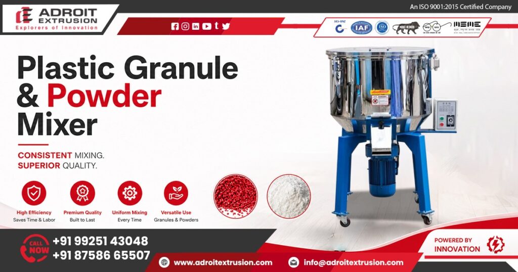 Plastic Granule and Powder Mixer in Uttar Pradesh