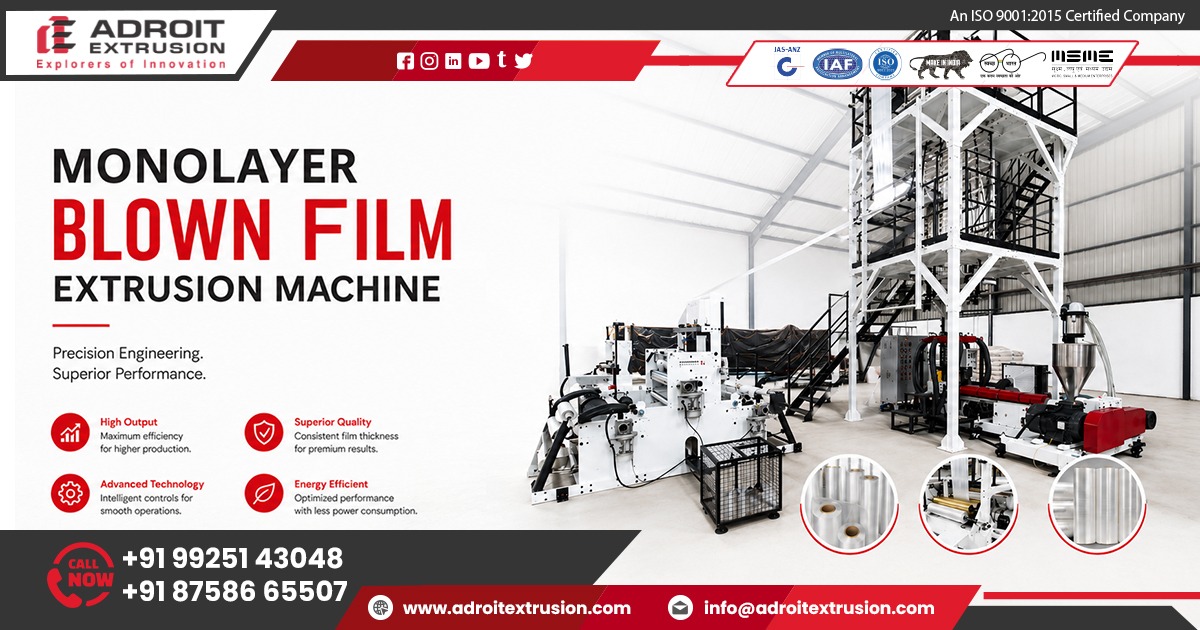 Single-layer Blown Film Extrusion Machine in Gujarat
