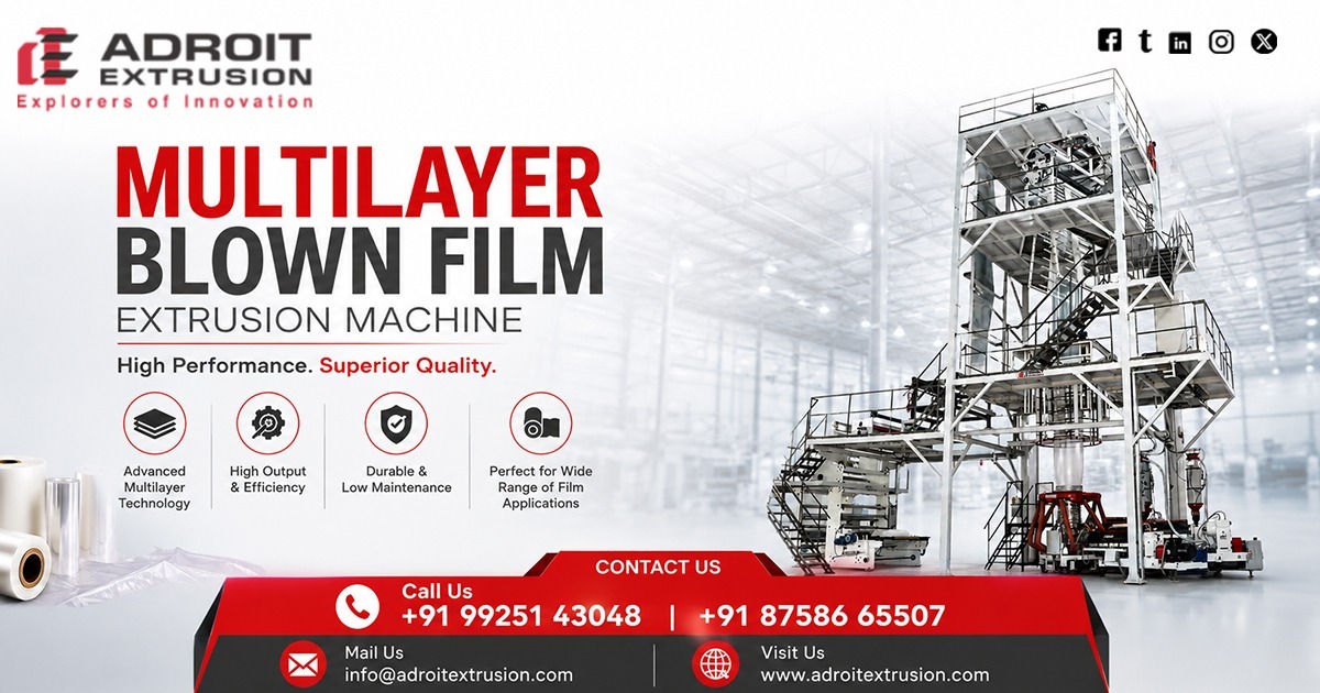 Heavy Duty 3 Layer Multilayer Blown Film Extrusion Machine