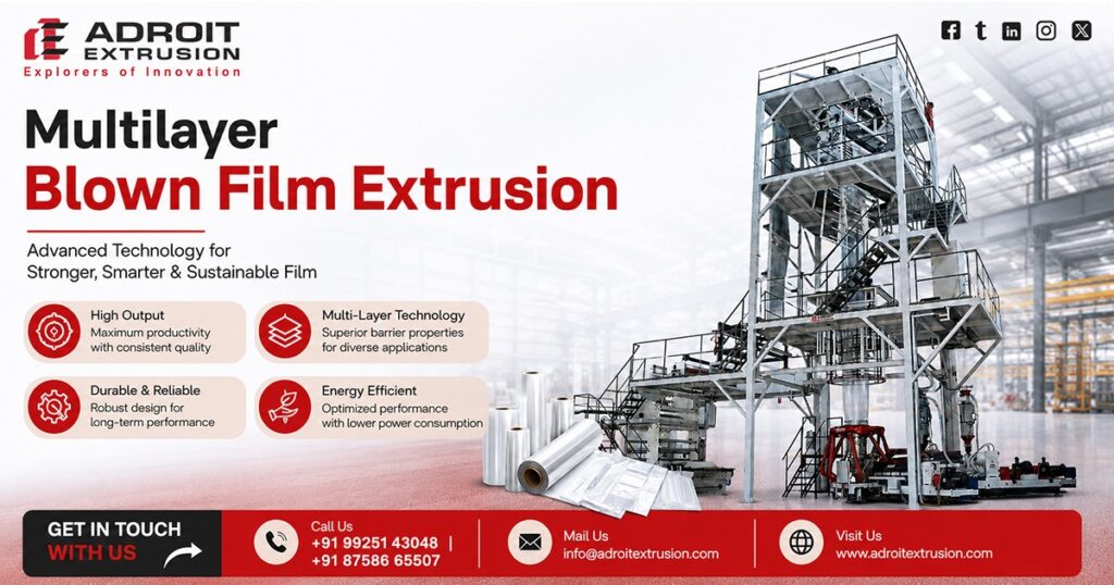 Three Layer Blown Film Production Line in Egypt