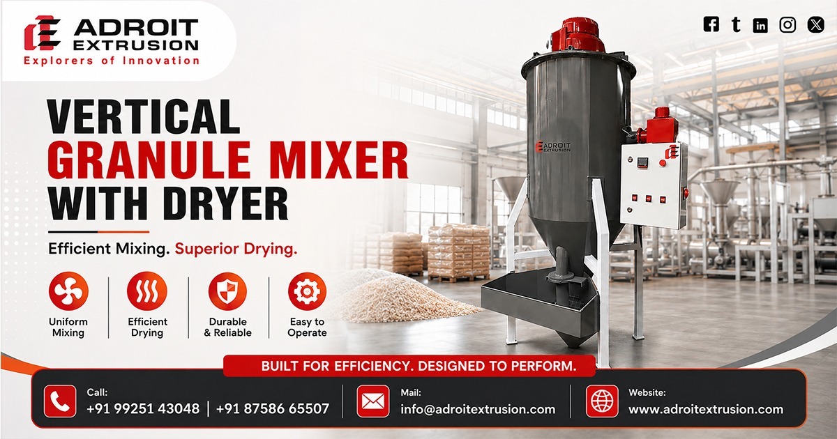 Vertical Granule Mixer with Dryer Supplier in Gujarat