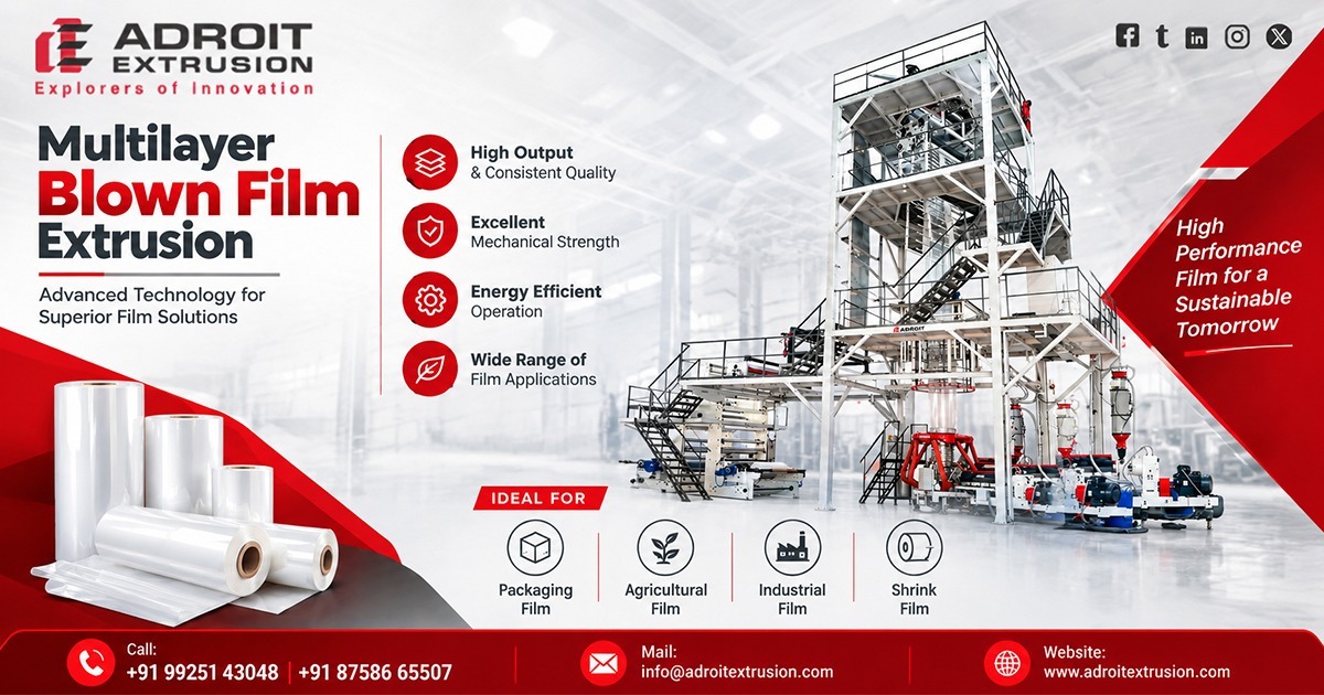 Manufacturer of Multilayer Plastic Film Extrusion Machine